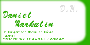 daniel markulin business card